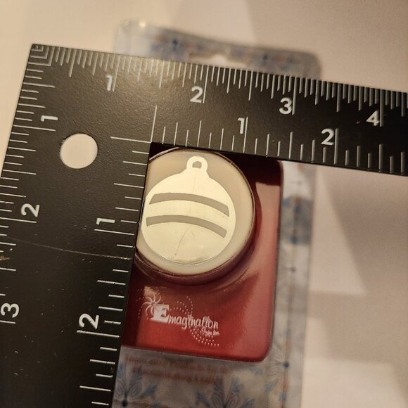 Christmas Ornament Jumbo Hole Punch Emagination paper Scrapbook Craft Shapes - Picture 5 of 8